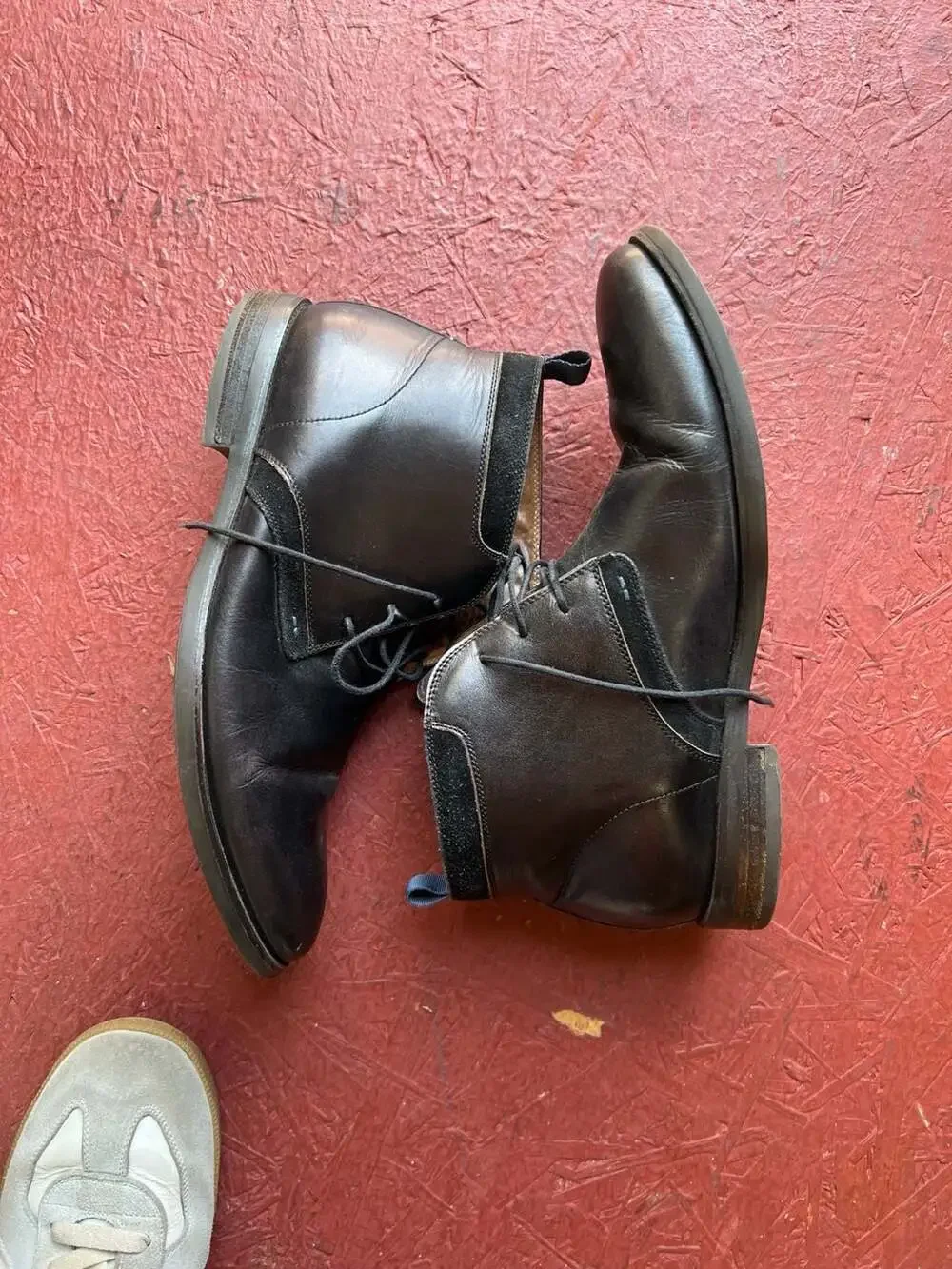 Florsheim Shoe Company Comfortech Black Leather Chukka Boots Men's Size 10M